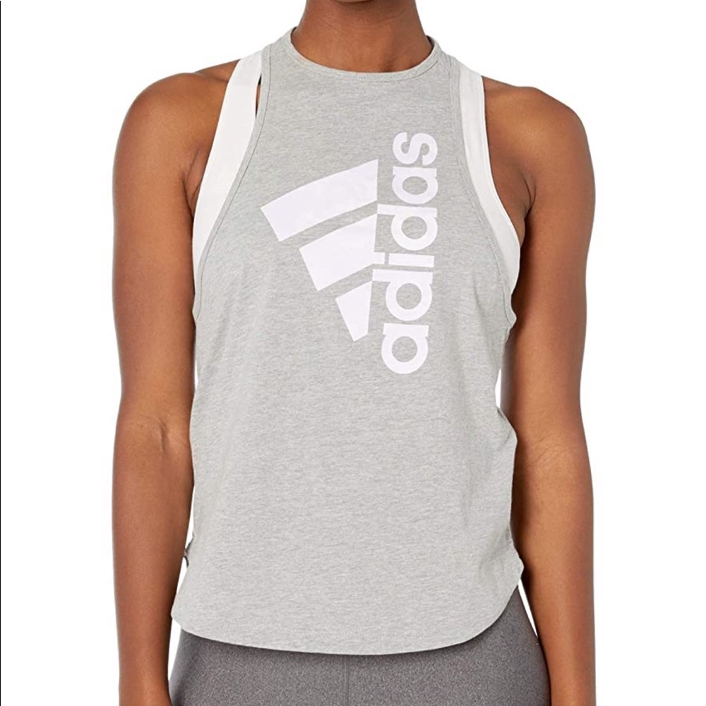 High neck Adidas tank